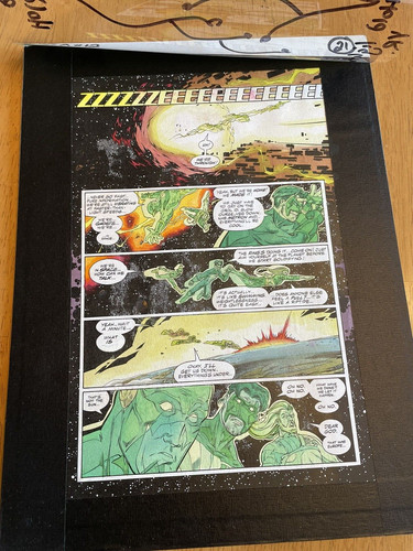 Jla art original - art, comic