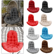 Thick Rattan Egg Chairs Cushion Garden Hanging Swing Hammock Seat Mat Pad Pillow