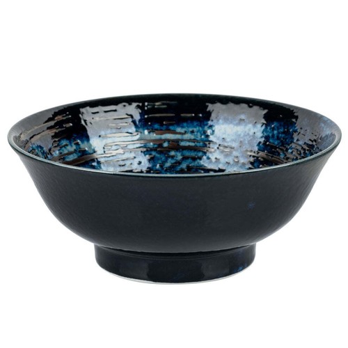 Hake blue japanese ramen bowl - blue,