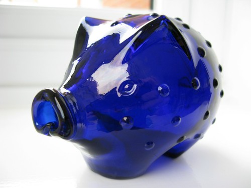 Holmegaard cobalt blue - blue, art