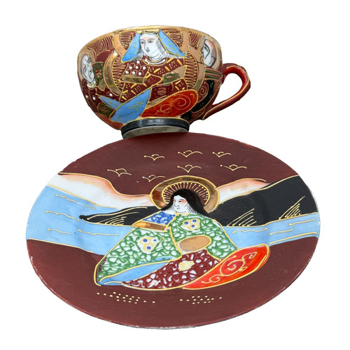 Red satsuma style - oriental, tea