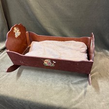 Vtg Handcrafted Wooden Baby