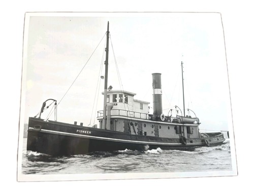 Vintage steam tug pioneer 8x10 - vintage,