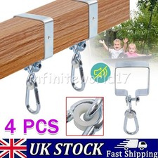 4X SWING HOOKS HANGERS GALVANISED FOR 90*90MM SQUARE CLIMBING FRAME WOODEN BEAM