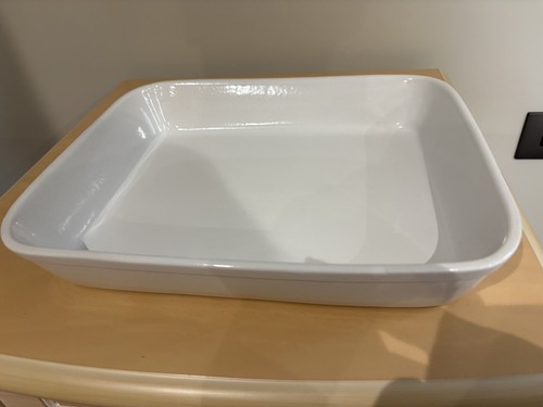 Classic white rectangular oven