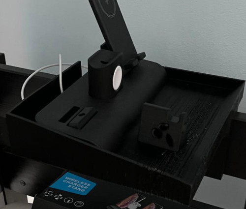 Bedside storage table shelf - bedside,