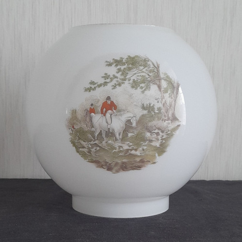 Vintage glass globe - vintage, lamp
