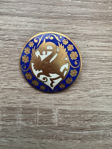 Antique large griffin enamel - antique,