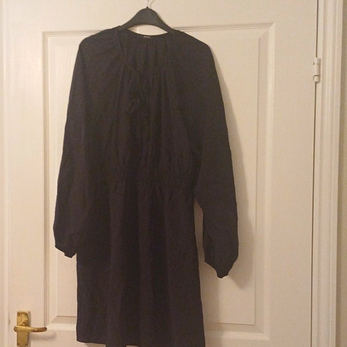 George black smock dress size - black, dress,