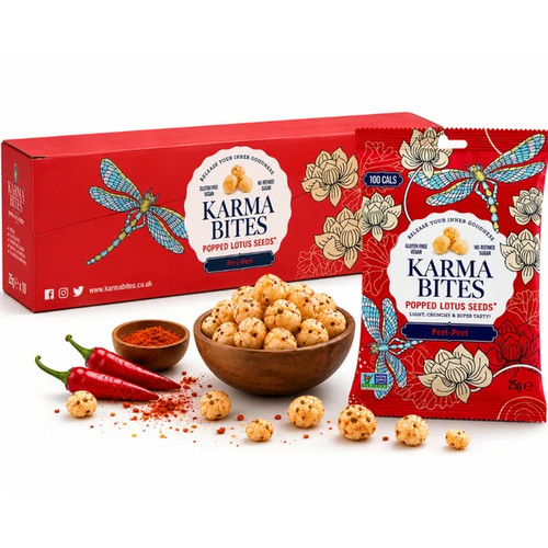 Karma bites popped lotus - popped, seeds