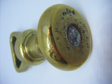 Antique Brass Weight Bell Shape 1 LB Grocers  - Unusual Stamps - Lead Seal