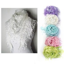 Women Lace Tassel Sheer