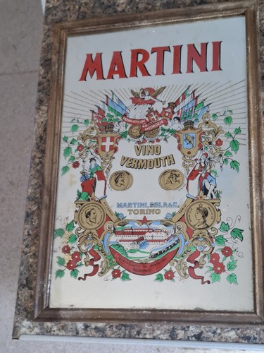 Martini vintage pub mirror - martini,