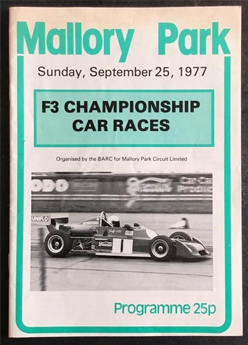 Mallory park sep 1977 - mallory,