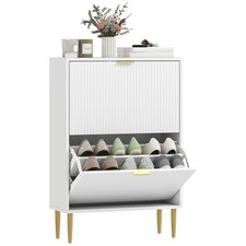 Homcom slim shoe storage - shoe,
