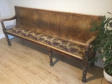 Ex pub or church wooden bench - 2250mm long x 550mm deep x 990mm tall