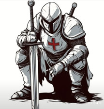 KNIGHTS TEMPLAR Car Sticker St George Dragon Freemason Masonry  Decal 8cm Vinyl