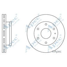 2x Brake Discs Vented For Ford