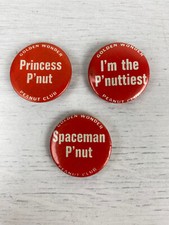 Golden Wonder peanut badges bundle x3