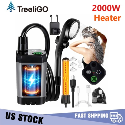 Portable camping shower heater - portable,