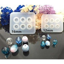 2pcs Round Bead Silicone Mold
