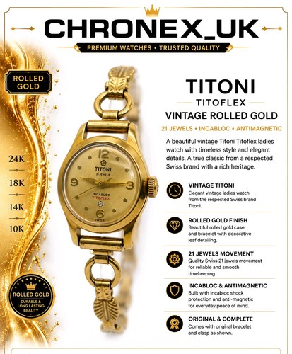 Vintage titoni titoflex - titoni, rolled