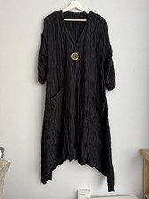 Grizas Black Crinkle Silk &