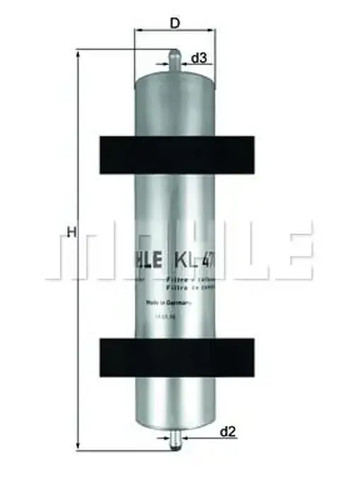 Fuel filter line - filter, in-line