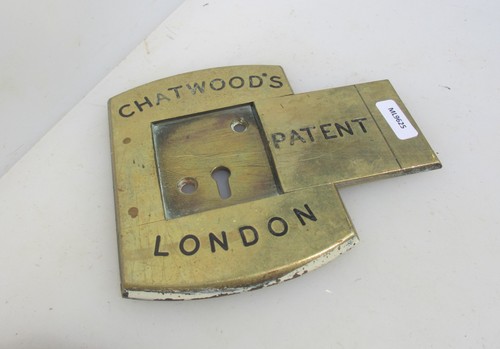 Large victorian brass safe - brass,