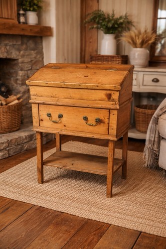 Antique small pine - clerks, desk