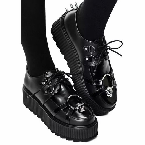 Black killstar skull - skull, creepers