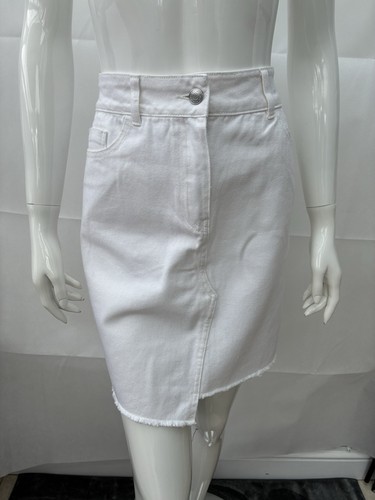Next white denim mini - white, skirt