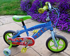Disney Pixar Toy Story Buzz Woody & Gang First Bike + Training Wheels, 11" Wheel