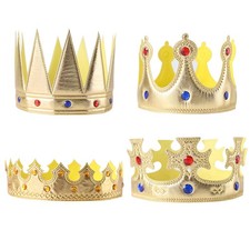 Gold Fabric King Crown –