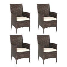 Outsunny 4 PC Outdoor Rattan