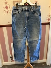 M&S Boyfriend Jeans Size 12 Short New Decorative Seam