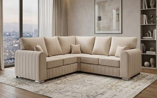 Cream plush 2c2 - 2c2, sofa