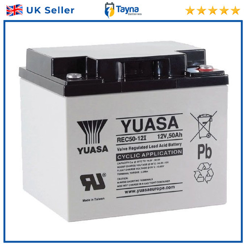 Yuasa rec50 12v 50ah - 50ah, cyclic