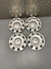 4x FIAT 500 14” WHEEL TRIMS HUBCAPS GENUINE USED SEE PICTURES FOR CONDITION
