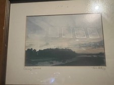 RARE Tina Holley Framed Print of Conwy sunset