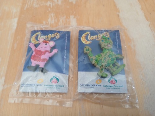 Clangers lapel badges - 2x,