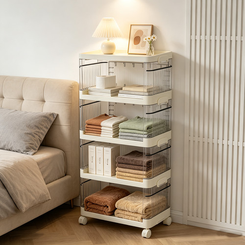 Tier storage trolley cart - 4-5,