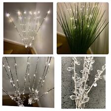 Set x 2 LED Crystal Buds Branches / Twigs | AA Battery Powered |  76cm  | Decor