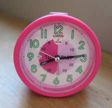 Lorus Pink Time Teacher Beep Alarm Clock - USED
