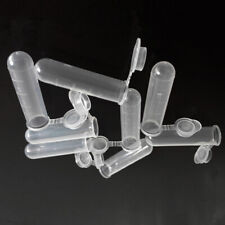 100pcs Plastic Centrifuge Lab Test Tube Sample Container Bottle 5ml With Cap