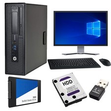 DELL/ HP/Lenovo/Fujitsu i3 i5 i7 Desktop PC Bundle 16GB 1TB / 240GB SSD Wins 11