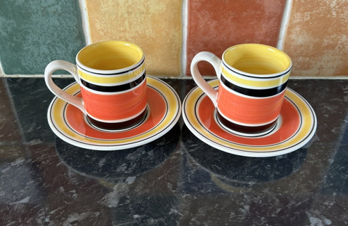 Espresso cups saucers 2 by - &,