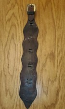 Large Horse Brass Leather