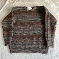 The Peruvian Connection Alpaca Jumper Sweater Women's Medium Brown Vintage