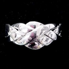 Brand New Sterling Silver Puzzle Ring Symbolising Unity - Size J